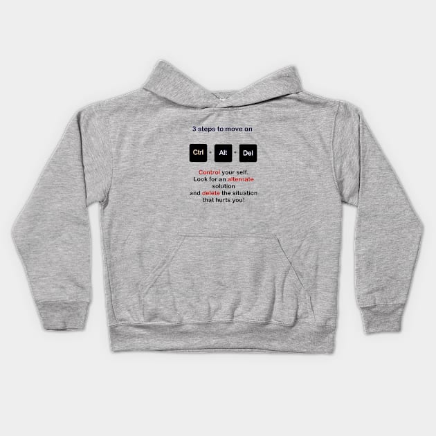 ctrl+alt+del Kids Hoodie by amuska